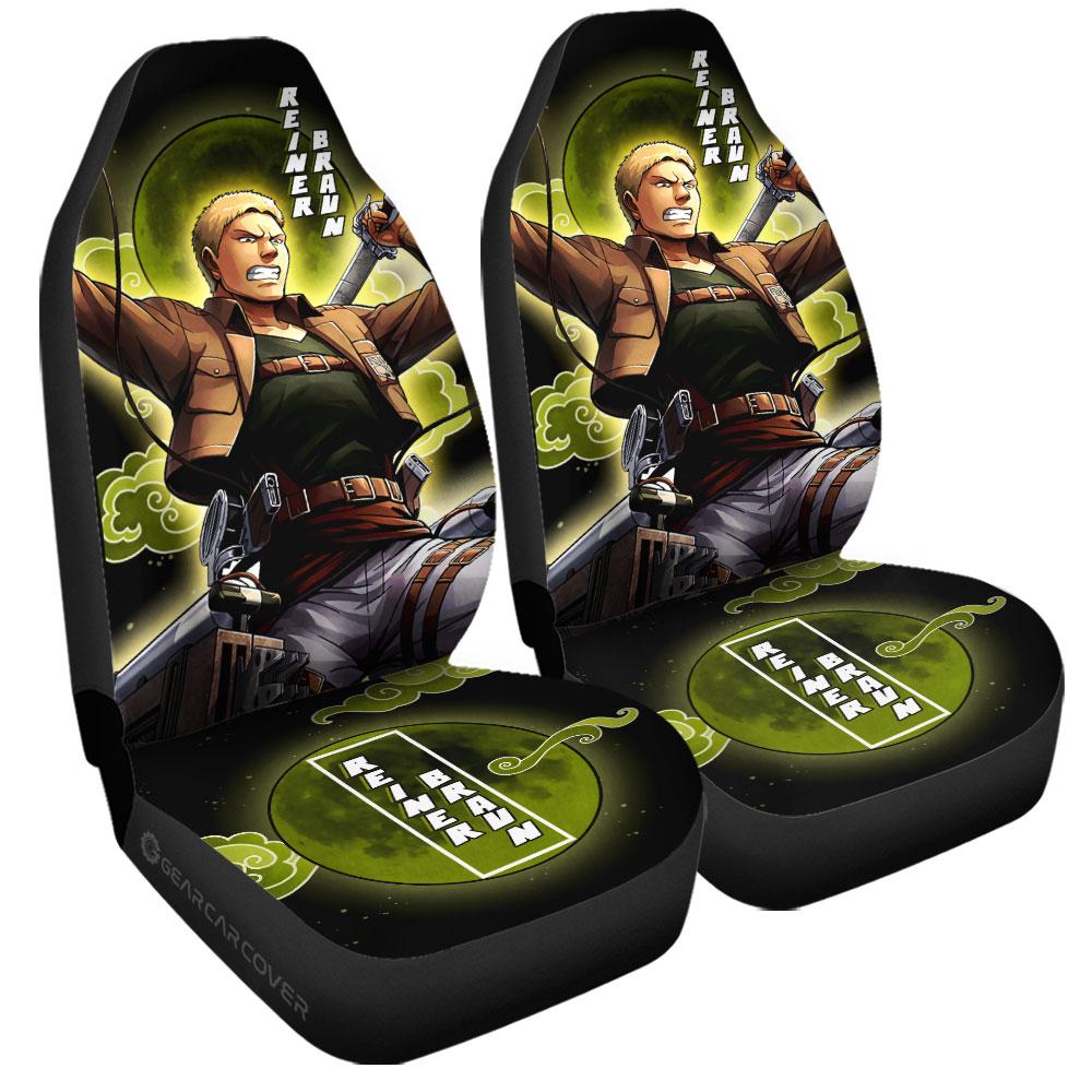 Reiner Braun Car Seat Covers Custom Attack On Titan Anime - Gearcarcover - 3