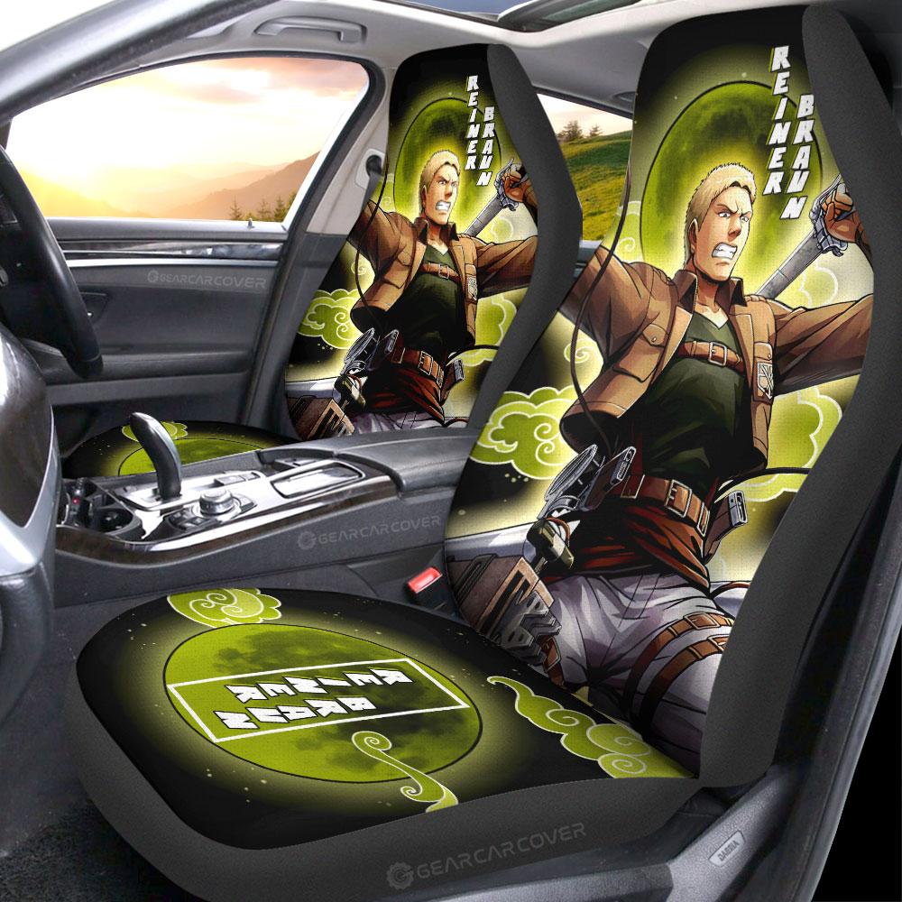Reiner Braun Car Seat Covers Custom Attack On Titan Anime - Gearcarcover - 2