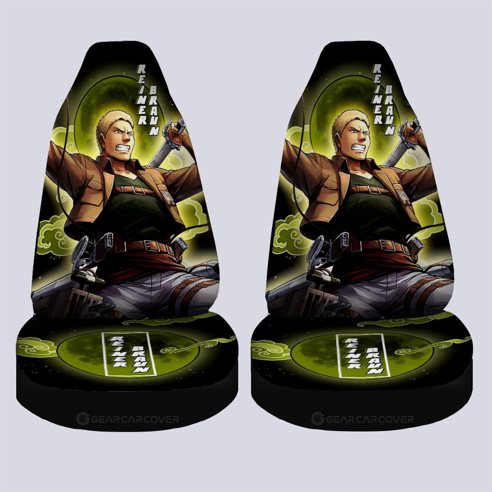 Reiner Braun Car Seat Covers Custom Attack On Titan Anime - Gearcarcover - 4
