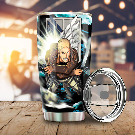 Reiner Braun Tumbler Cup Custom Attack On Titan Anime Car Interior Accessories - Gearcarcover - 1