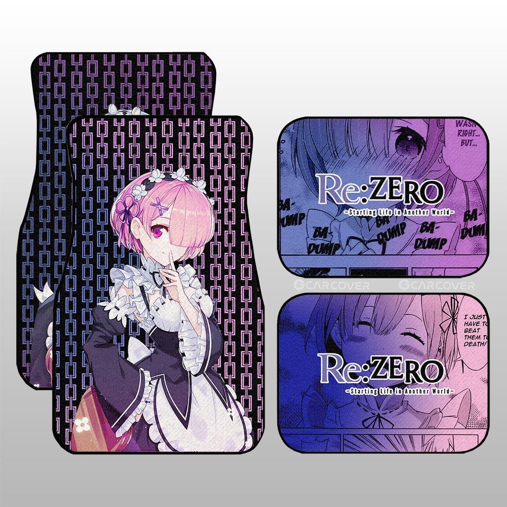 Rem And Ram Car Floor Mats Custom Re:Zero Anime Car Accessories - Gearcarcover - 1