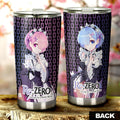 Rem And Ram Tumbler Cup Custom Re:Zero Anime Car Accessories - Gearcarcover - 3