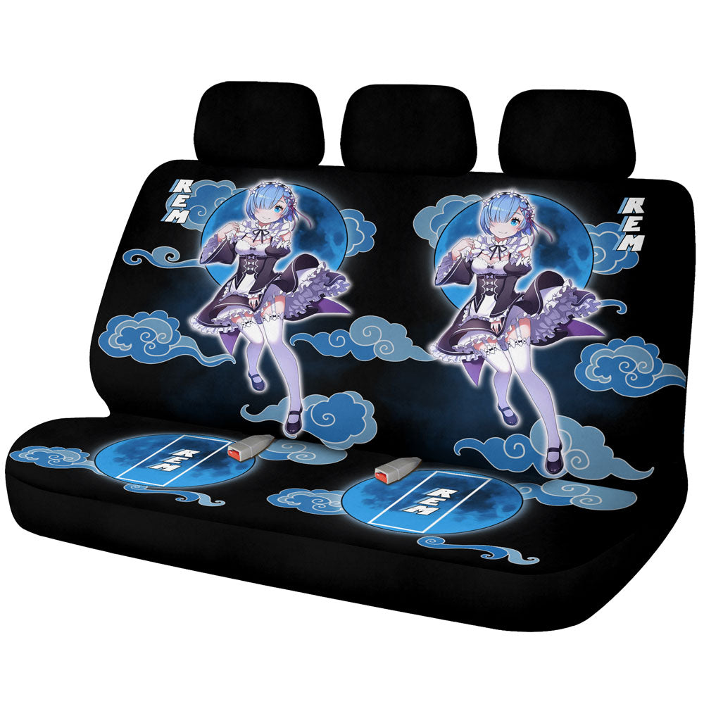 Rem Car Back Seat Covers Custom Re:Zero Anime Car Accessories - Gearcarcover - 1