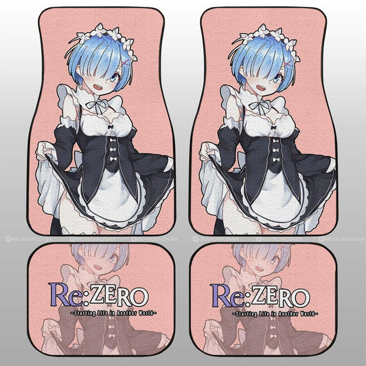 Rem Car Floor Mats Custom Main Re:Zero Anime Car Accessories - Gearcarcover - 2