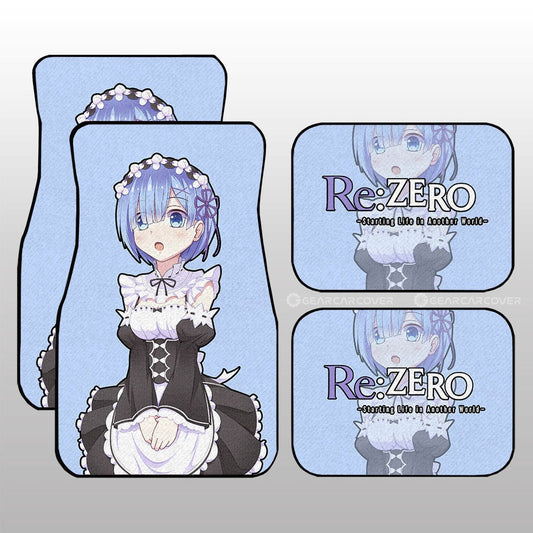 Rem Car Floor Mats Custom Main Re:Zero Anime Car Accessories - Gearcarcover - 1