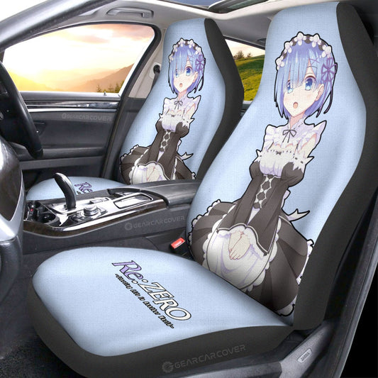 Rem Car Seat Covers Custom Main Re:Zero Anime Car Accessories - Gearcarcover - 2