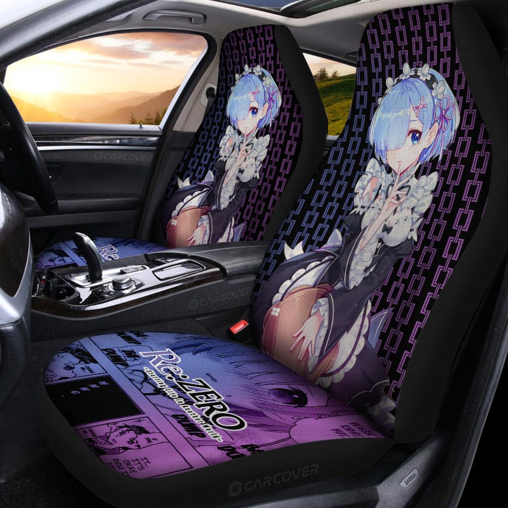 Rem Car Seat Covers Custom Re:Zero Anime Car Accessories - Gearcarcover - 2