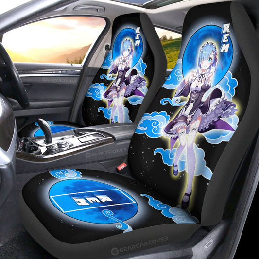 Rem Car Seat Covers Custom Re:Zero Anime Car Accessoriess - Gearcarcover - 2