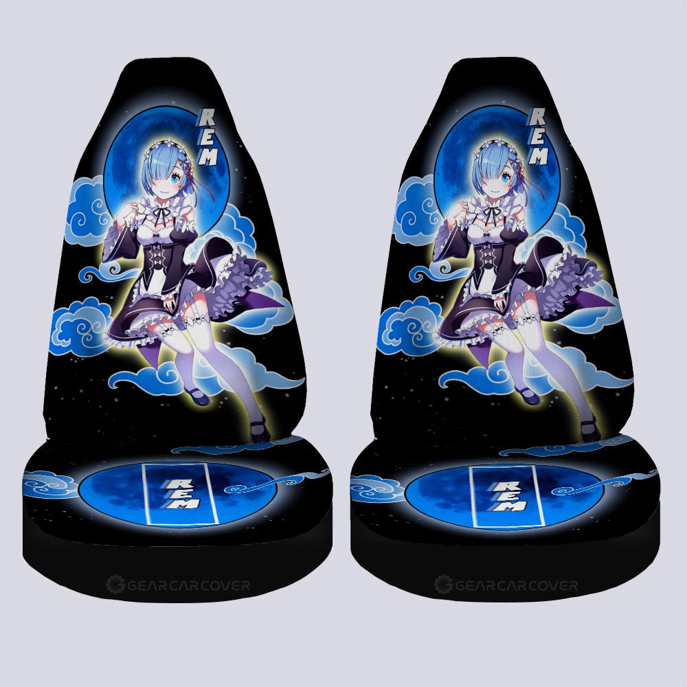 Rem Car Seat Covers Custom Re:Zero Anime Car Accessoriess - Gearcarcover - 4