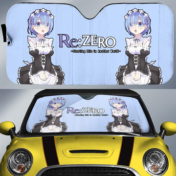 Rem Car Sunshade Custom Main Re:Zero Anime Car Accessories - Gearcarcover - 1