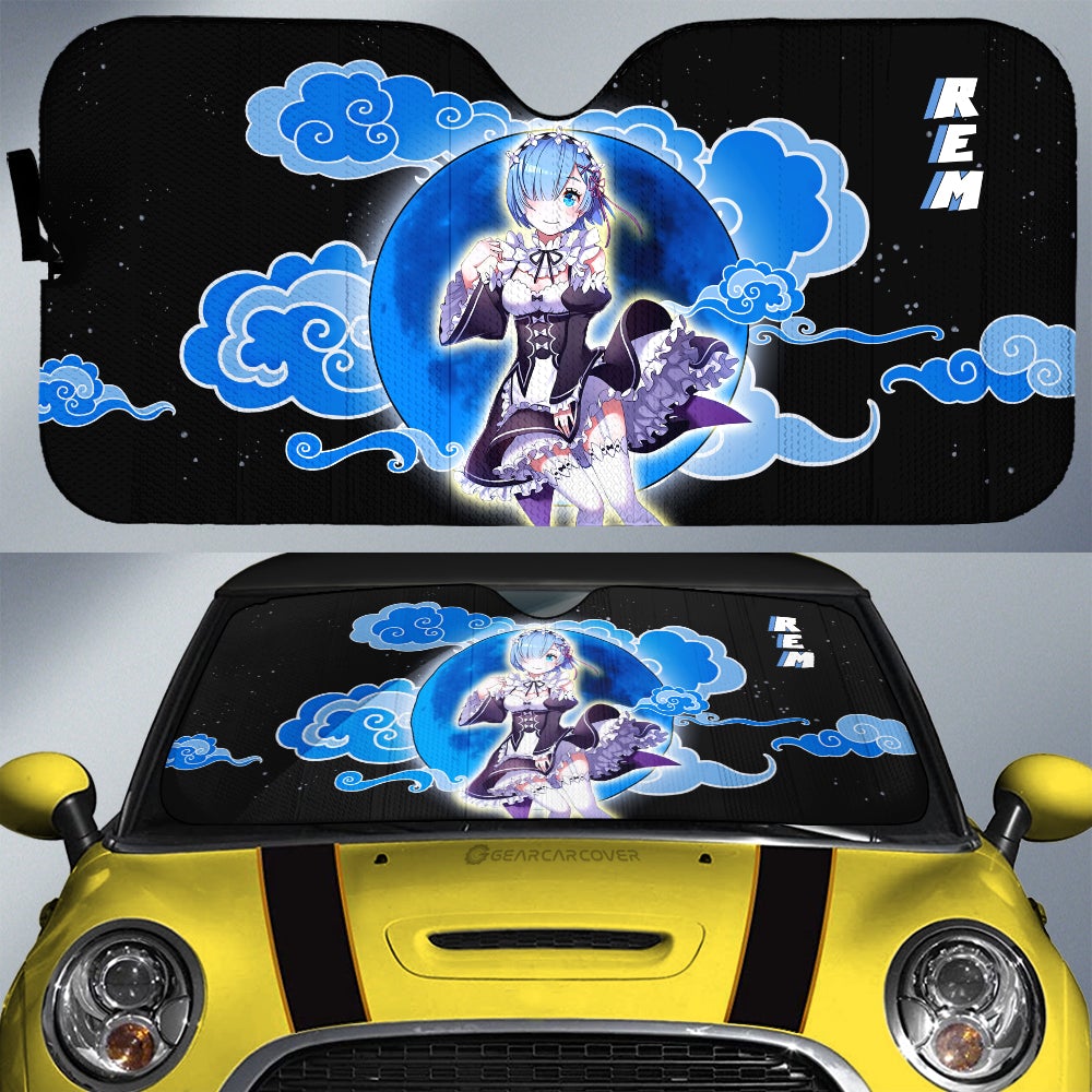 Rem Car Sunshade Custom Re:Zero Anime Car Accessoriess - Gearcarcover - 1