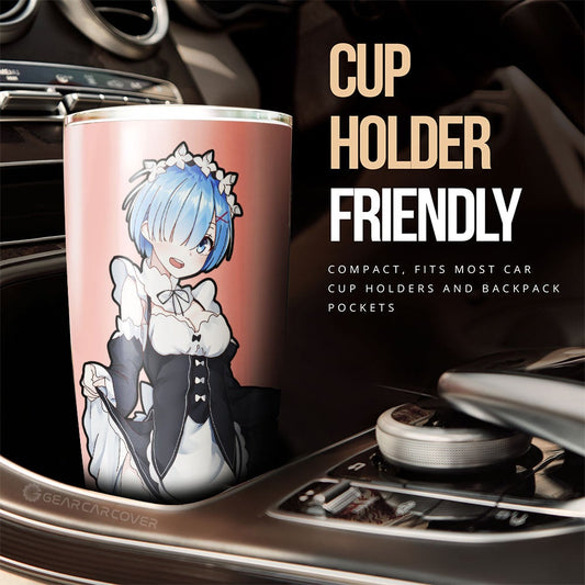 Rem Tumbler Cup Custom Main Re:Zero Anime Car Accessories - Gearcarcover - 2