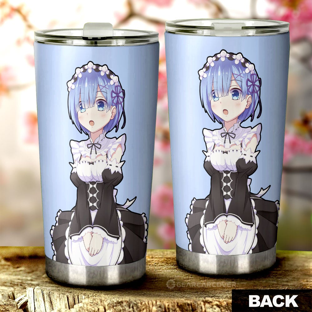 Rem Tumbler Cup Custom Main Re:Zero Anime Car Accessories - Gearcarcover - 3