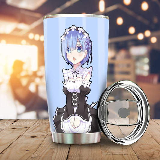 Rem Tumbler Cup Custom Main Re:Zero Anime Car Accessories - Gearcarcover - 1