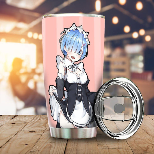 Rem Tumbler Cup Custom Main Re:Zero Anime Car Accessories - Gearcarcover - 1
