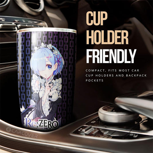 Rem Tumbler Cup Custom Re:Zero Anime Car Accessories - Gearcarcover - 2