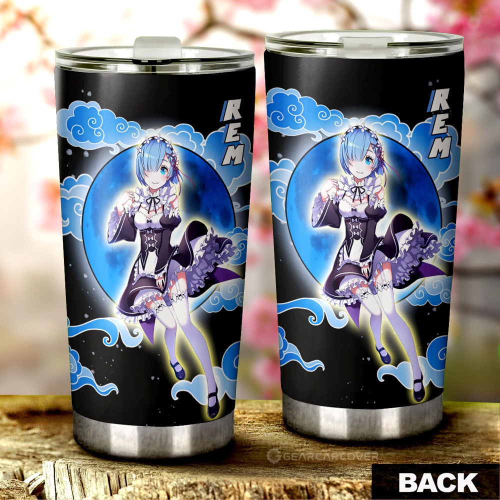 Rem Tumbler Cup Custom Re:Zero Anime Car Accessoriess - Gearcarcover - 3