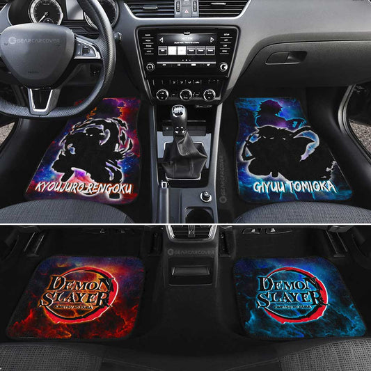 Rengoku And Giyuu Car Floor Mats Custom Demon Slayer Anime - Gearcarcover - 2