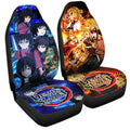 Rengoku And Giyuu Car Seat Covers Custom Demon Slayer Anime - Gearcarcover - 3