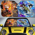 Rengoku And Giyuu Car Sunshade Custom Demon Slayer Anime Car Accessories - Gearcarcover - 1