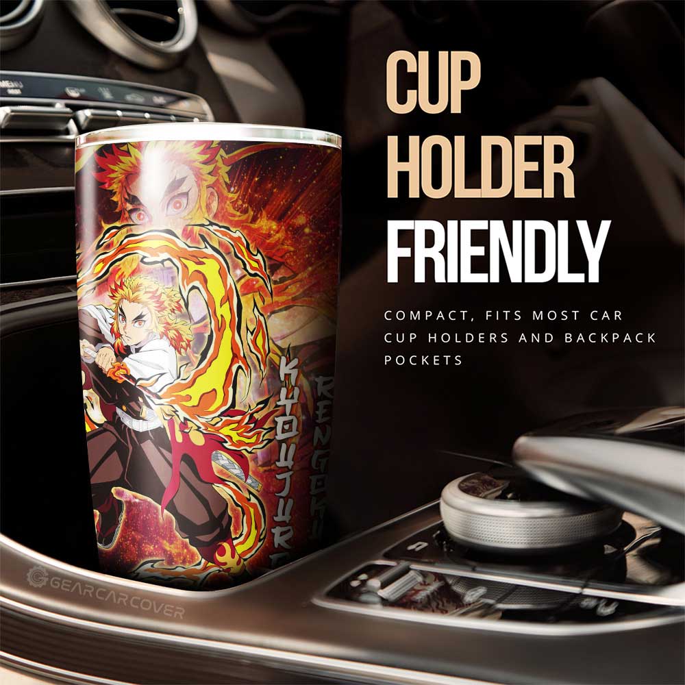 Rengoku And Giyuu Tumbler Cup Custom Characters Demon Slayer Car Accessories - Gearcarcover - 3