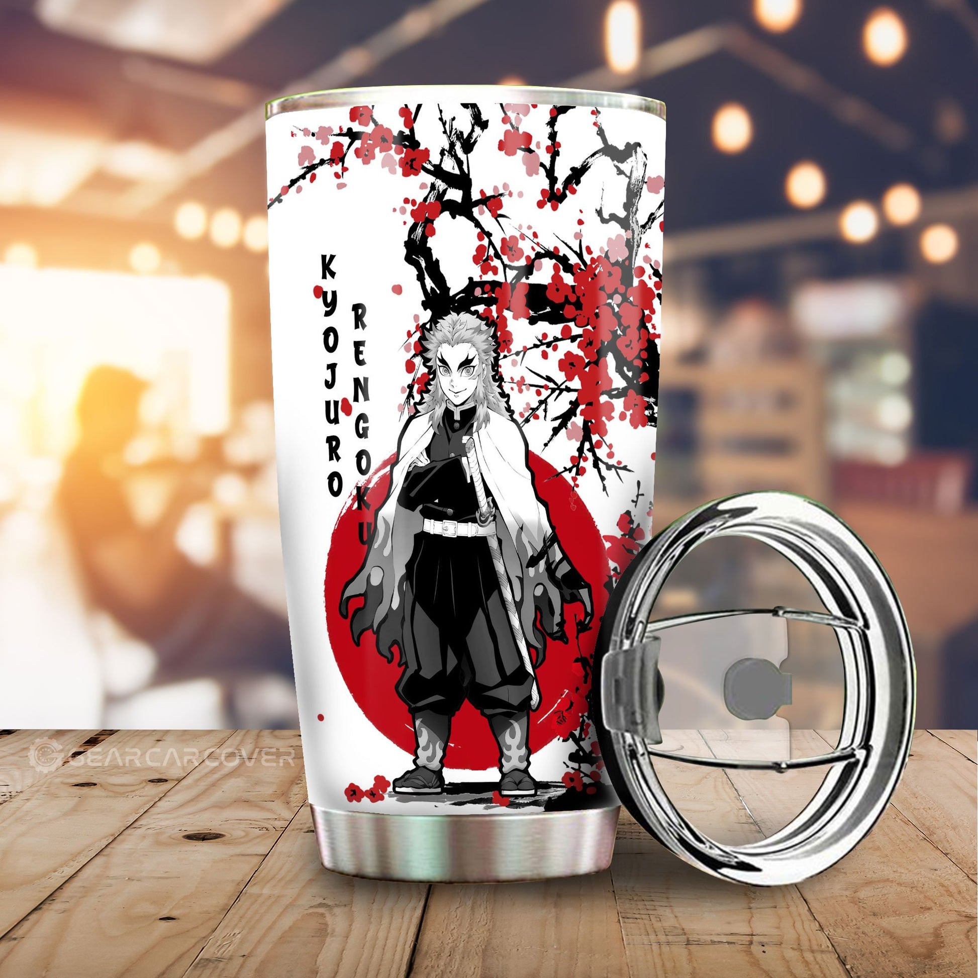 Rengoku And Giyuu Tumbler Cup Custom Japan Style Demon Slayer Anime Car Interior Accessories - Gearcarcover - 2