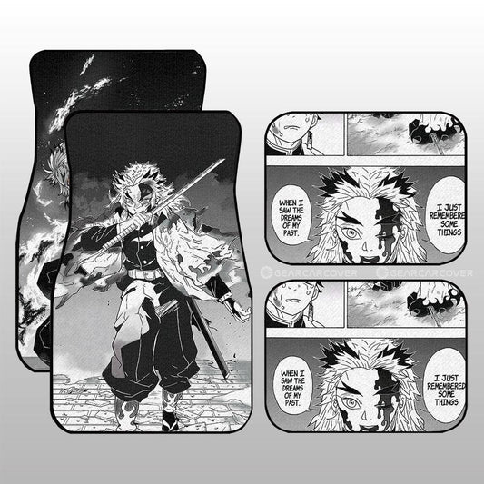 Rengoku Car Floor Mats Custom Kimetsu No Yaiba Manga Car Accessories - Gearcarcover - 2