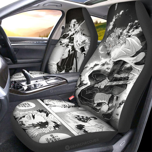 Rengoku Car Seat Covers Custom Kimetsu No Yaiba Manga Car Accessories - Gearcarcover - 2