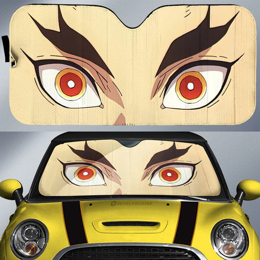 Rengoku Kyoujurou Car Sunshade Custom Demon Slayer Anime Car Accessories For Fans - Gearcarcover - 1