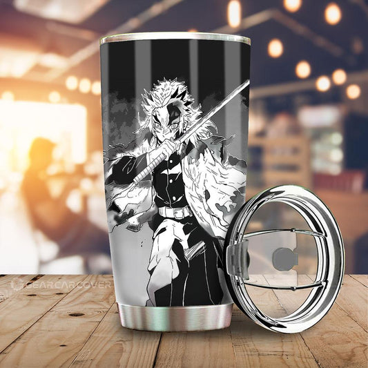 Rengoku Tumbler Cup Custom Kimetsu No Yaiba Manga Car Accessories - Gearcarcover - 2