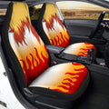 Rengoku Uniform Car Seat Covers Custom Hairstyle Demon Slayer Anime Car Interior Accessories - Gearcarcover - 1