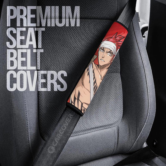 Renji Abarai Seat Belt Covers Custom Bleach Anime Car Accessories - Gearcarcover - 2