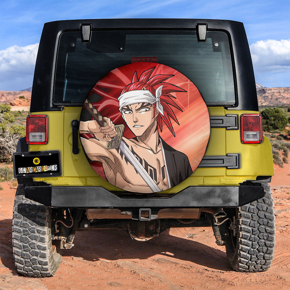 Renji Abarai Spare Tire Covers Custom Bleach Anime Car Accessories - Gearcarcover - 3