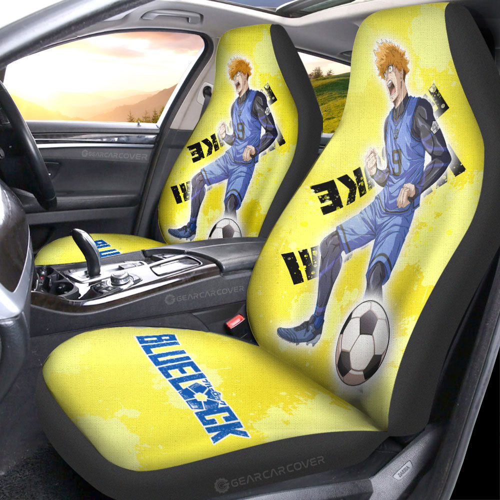 Rensuke Kunigami Car Seat Covers Custom Blue Lock Anime - Gearcarcover - 3