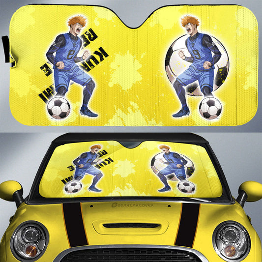 Rensuke Kunigami Car Sunshade Custom Blue Lock Anime - Gearcarcover - 1