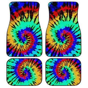 Reserve Tie Dye Car Floor Mats Custom Hippie Car Accessories - Gearcarcover - 1