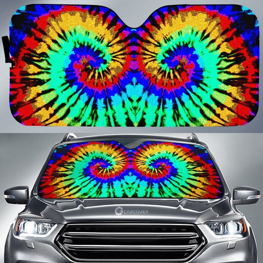Reserve Tie Dye Car Sunshade Custom Printed Hippie Car Accessories - Gearcarcover - 1