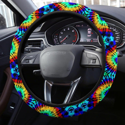 Reserve Tie Dye Steering Wheel Covers Custom Hippie Tie Dye Hippie Car Accessories - Gearcarcover - 2
