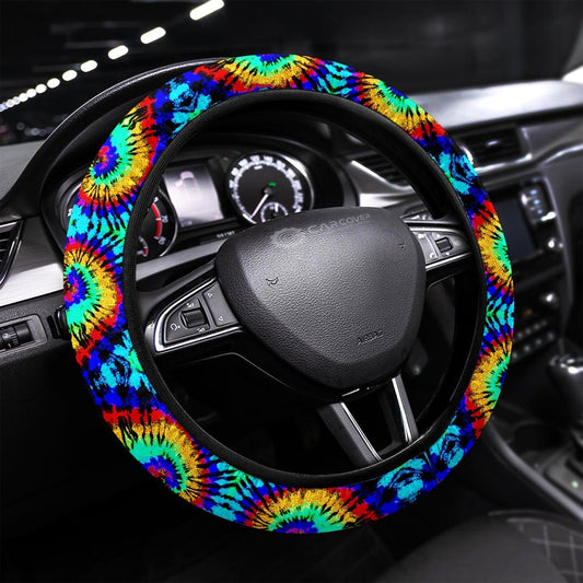 Reserve Tie Dye Steering Wheel Covers Custom Hippie Tie Dye Hippie Car Accessories - Gearcarcover - 1