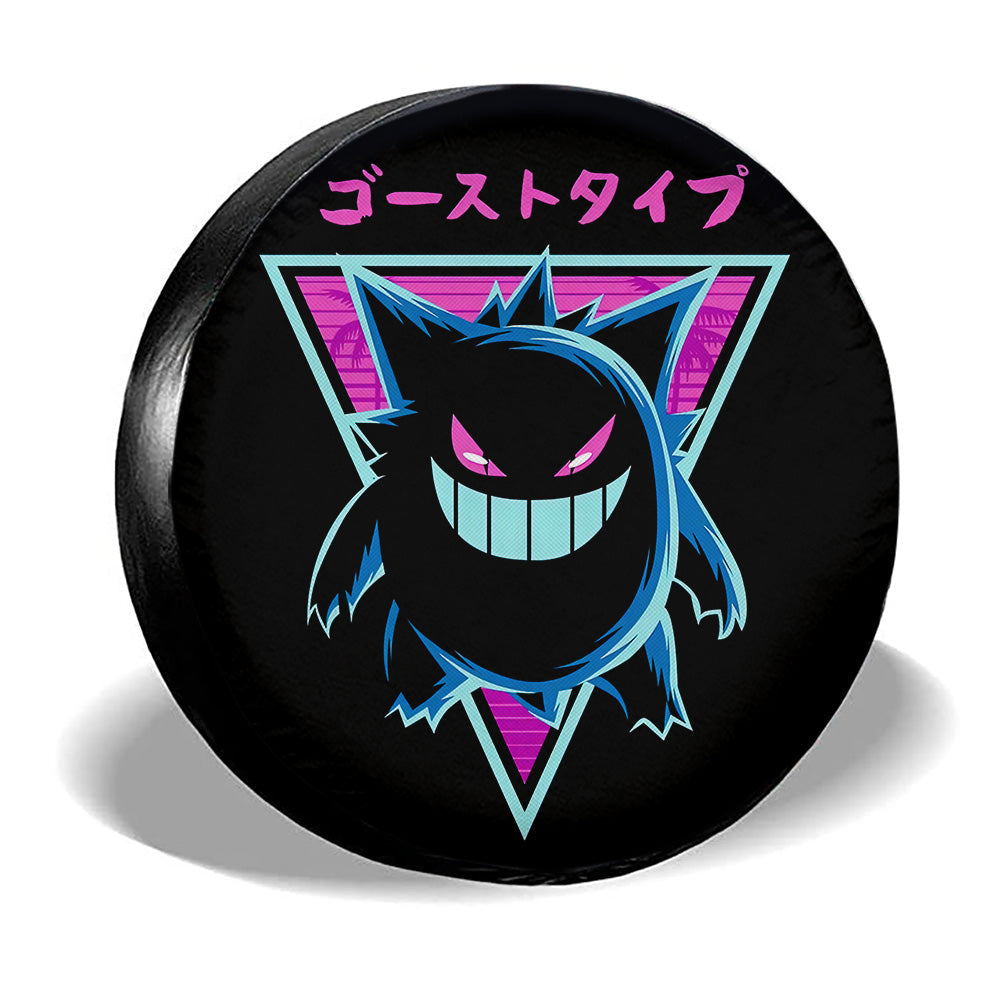 Retro Gengar Spare Tire Cover Custom Car Decorations - Gearcarcover - 2