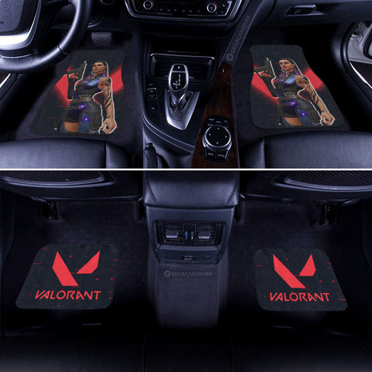 Reyna Car Floor Mats Custom Valorant Agent - Gearcarcover - 2