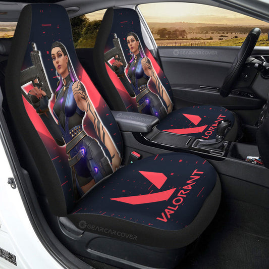Reyna Car Seat Covers Custom Valorant Agent - Gearcarcover - 2