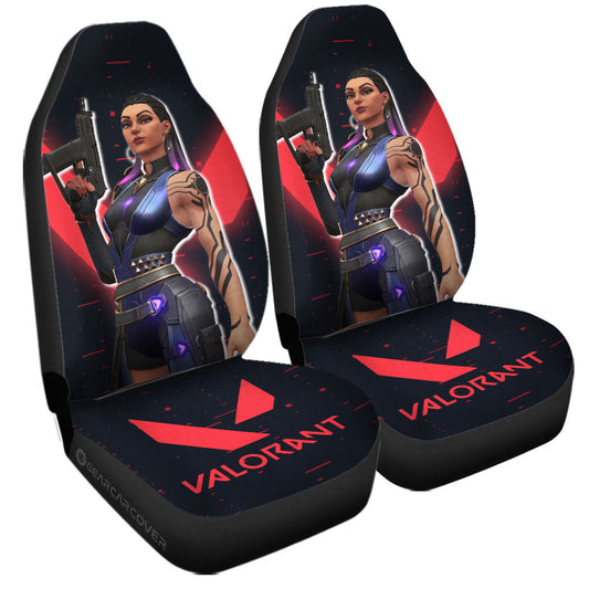Reyna Car Seat Covers Custom Valorant Agent - Gearcarcover - 1