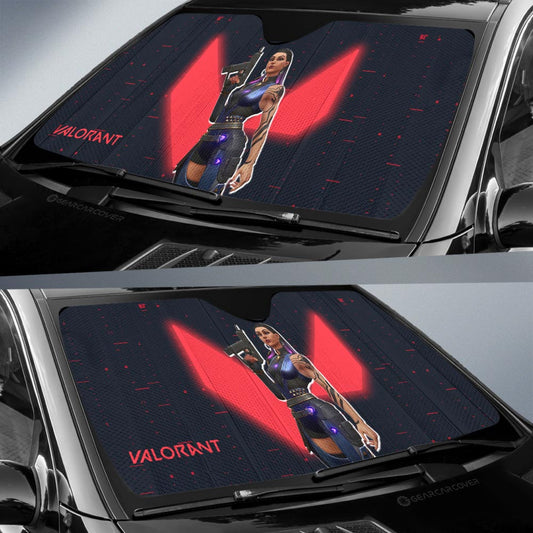 Reyna Car Sunshade Custom Valorant Agent - Gearcarcover - 2