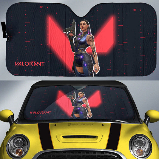 Reyna Car Sunshade Custom Valorant Agent - Gearcarcover - 1
