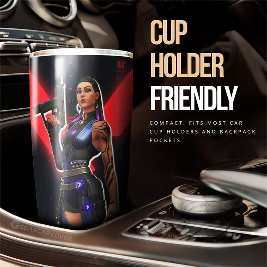 Reyna Tumbler Cup Custom Valorant Agent - Gearcarcover - 2