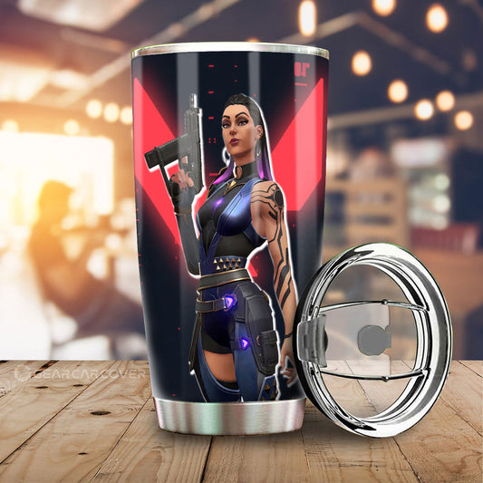 Reyna Tumbler Cup Custom Valorant Agent - Gearcarcover - 1