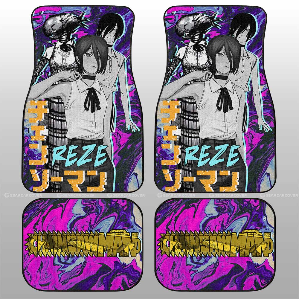 Reze Car Floor Mats Custom Chainsaw Man Anime - Gearcarcover - 1