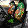 Rick And Morty Car Seat Covers Custom Fighting Ailen - Gearcarcover - 1