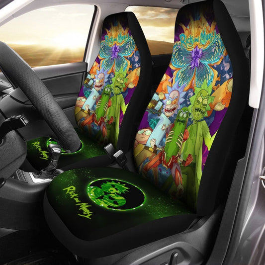 Rick And Morty Car Seat Covers Custom Pickle Funny Car Accessories - Gearcarcover - 1